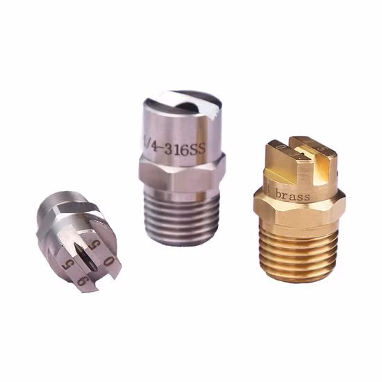 304ss 1/4 Car Washing 65 and 110 Degree Vee Jet Flat Fan Spray Nozzle