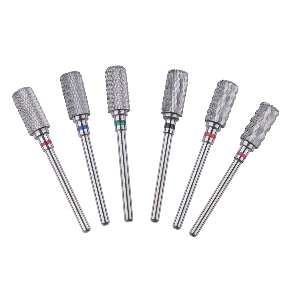 Gel Cleaning Dust Free Cylinder Barrel 6X12.7mm Carbide Nail Drill Bit