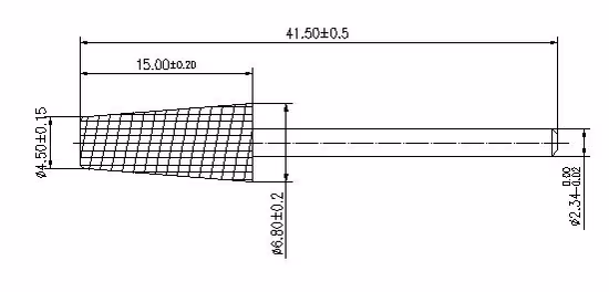 Dust Proof Taper Barrel Tungsten Carbide Nail Drill Bit